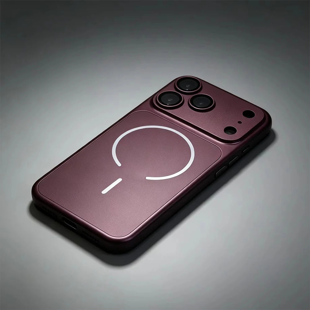 Original Glass Nano Matte For Magsafe Wireless Charging Armor Case For iPhone 18 17 16 15 14 13 12 11 Pro Max Air Magnetic Cover