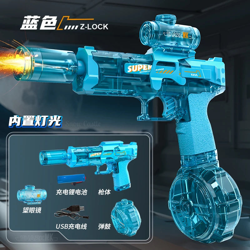 Electric Automatic Rechargeable Water Gun for Kids Outdoor Play