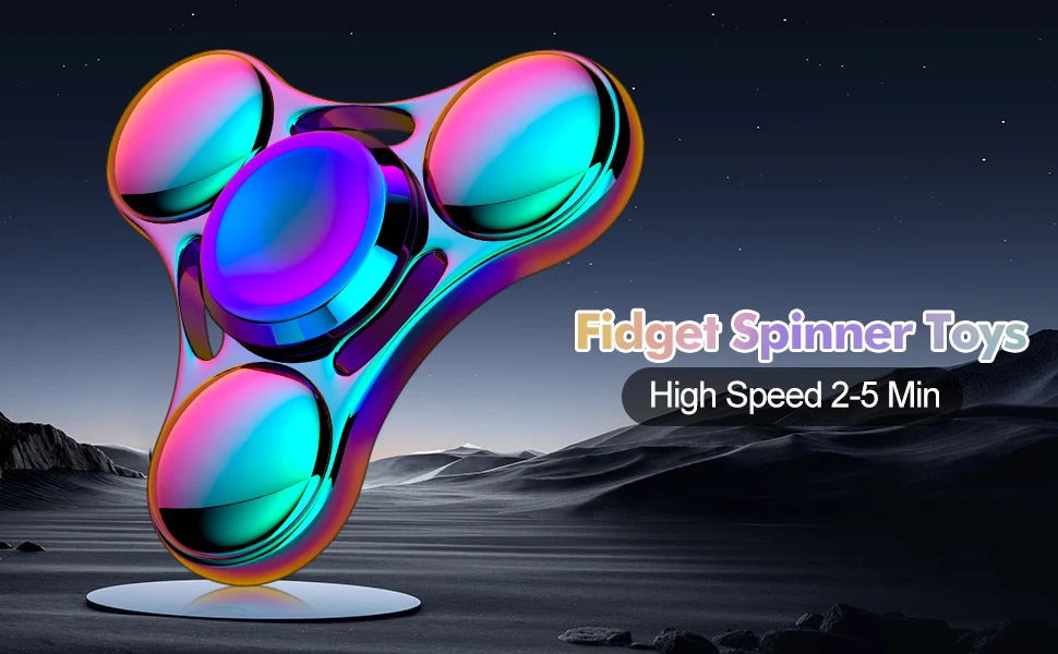 Rainbow UFO Metal Fidget Spinner