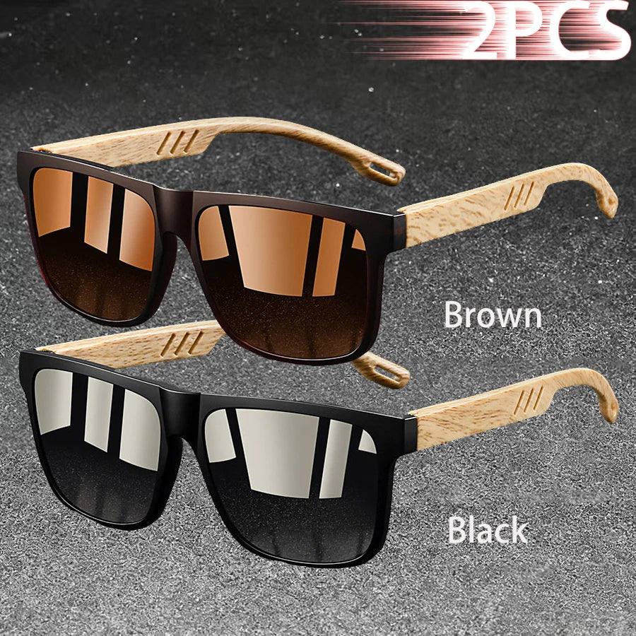 Vintage Square Polarized UV400 Sunglasses for Men & Women