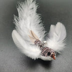 Interactive Bird Feather Cat Wand Toy for Indoor Hunting Play