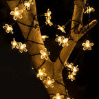 LED Solar Cherry Blossom Light String Outdoor Courtyard Decoration Festival Cherry Blossom Waterproof Atmosphere Light String