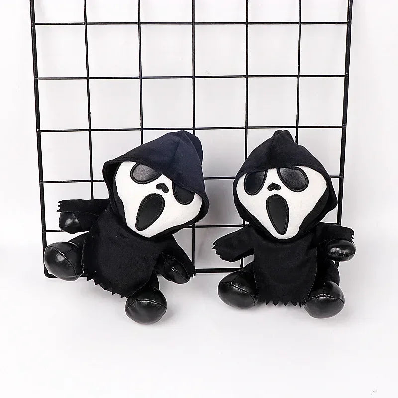 New 18cm Ghostface Plush Toy Death Figure Horror Doll Soft Stuffed Grimace  Halloween Toy Doll Halloween Decoration Doll Gifts