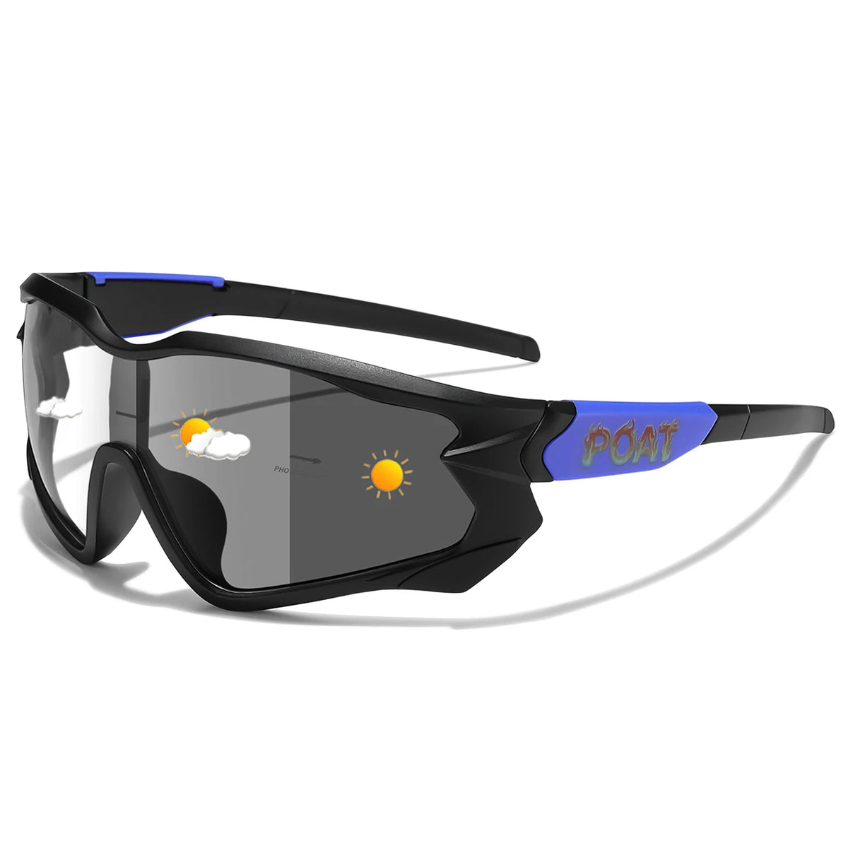 Photochromic UV400 Motorcycle Sports Sunglasses for Men & Women