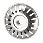 2PCS Kitchen Sink Strainer Stopper – Reusable Drain Filter & Waste Plug Set