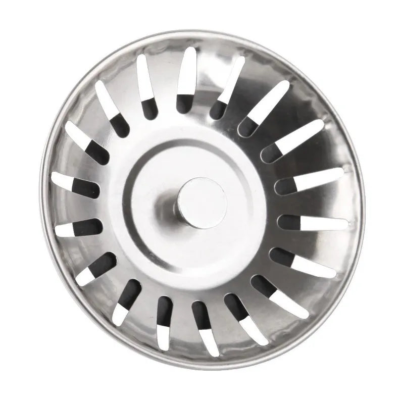 2PCS Kitchen Sink Strainer Stopper – Reusable Drain Filter & Waste Plug Set