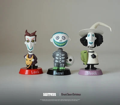 Nightmare Before Christmas Jack Jack Skellington / Freddy Krueger Bobble Head Doll PVC Action Figure Collection Toy