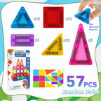 Mini Magnetic Tiles Travel Building Set with Metal Storage Box