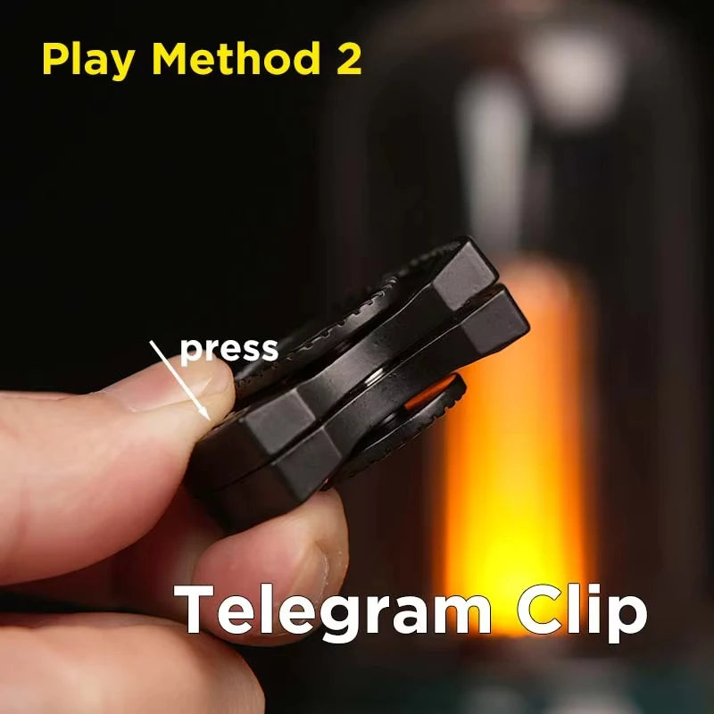3-in-1 Skeleton Fidget Spinner Metal EDC Stress Relief Toy