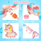 2000ML Kids Cartoon Backpack Water Gun for Summer Outdoor Play