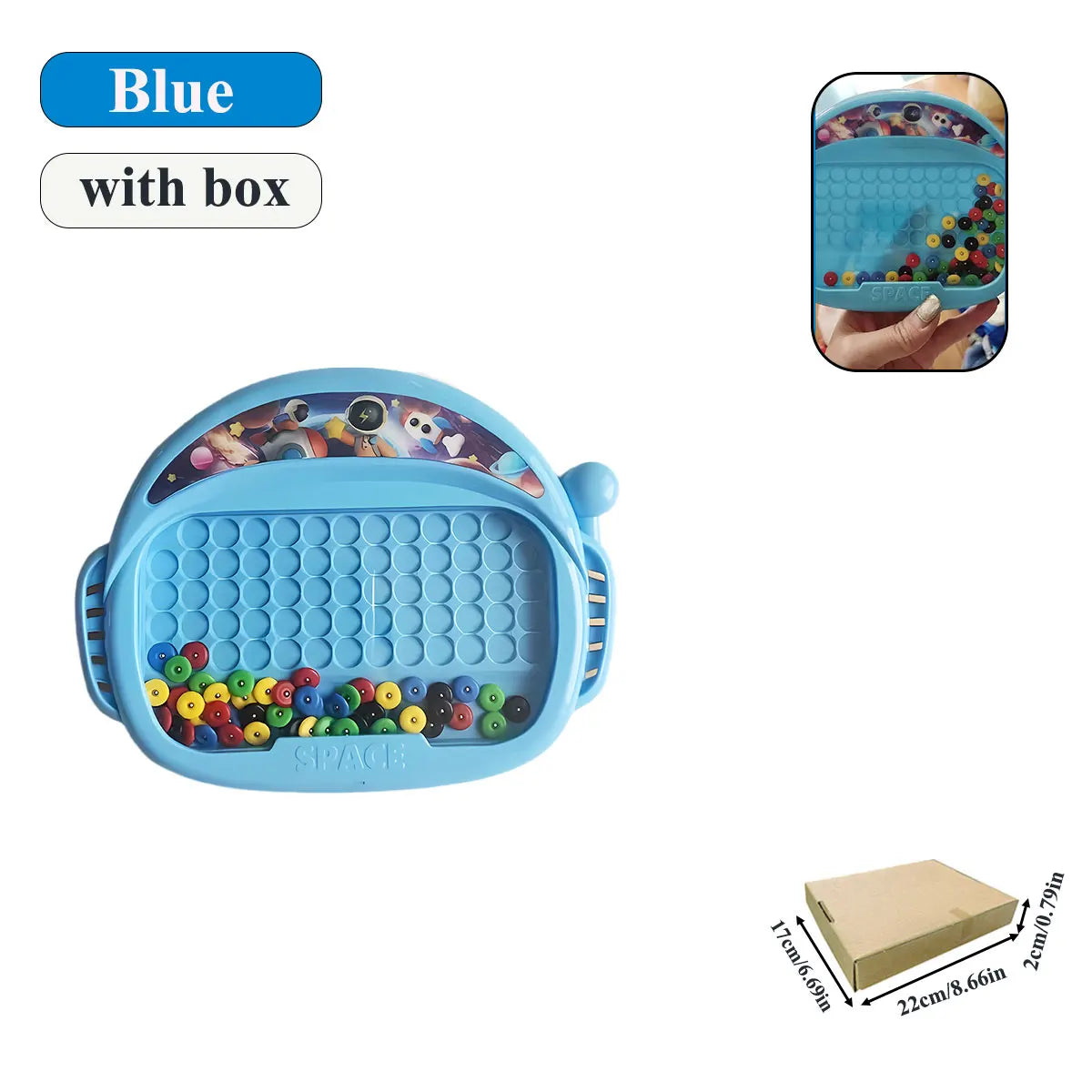 Magnetic Beads Doodle Board with Pen for Creative Learning and Drawing