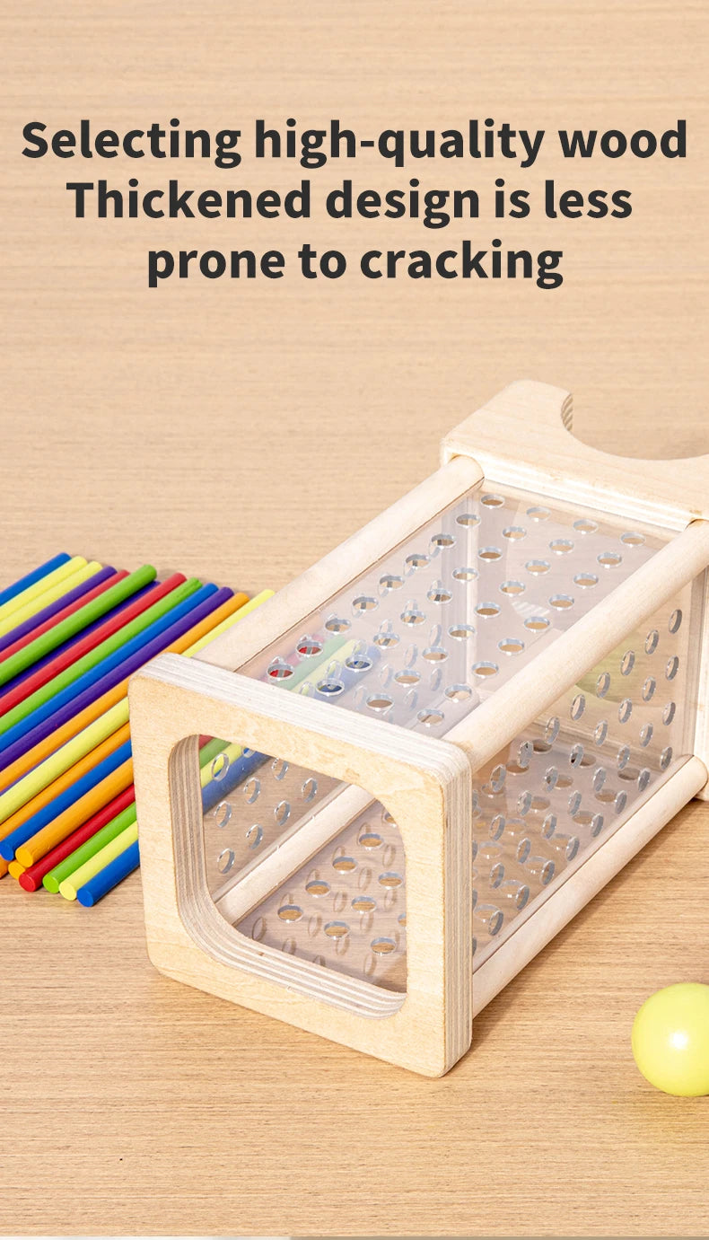 Montessori Wooden Stick Board Game Parent Child Educational Toy