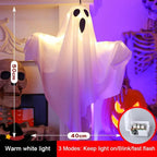 2026 LED Glow Ghost Party Halloween Decoration for Home Indoor Outdoor Haunted House Bar Hanging Horror Props with Lights