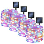 Solar Led Light Outdoor Christmas Lights 8Modes Copper Wire Fairy Garland Lamps Waterproof Garde Tree Decor