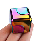 Alloy Cube Spinner Stress Relief Toy – Portable Desk Focus Gadget