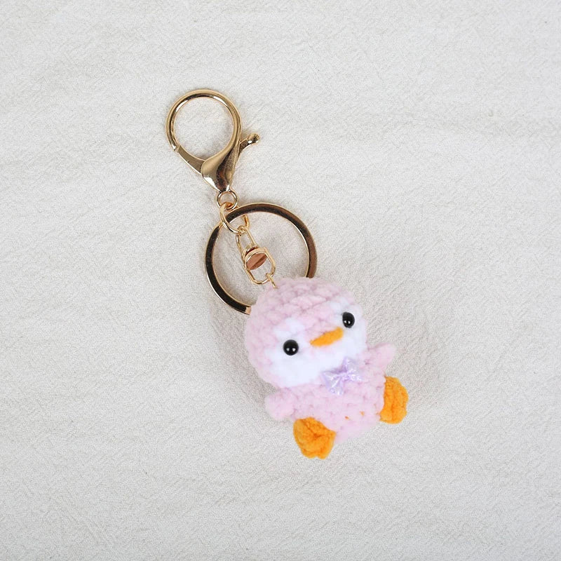 Mini Penguin Crochet Keychain Cute Animal Bag Charm