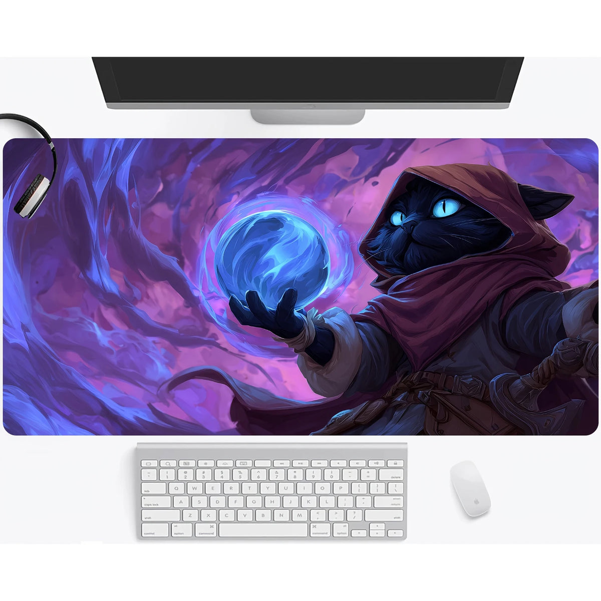Magic playmat gathering gaming mats Frog Wizard theme anime desk mat Desk accessories 35X60cm mouse mat Raccoon tapete magic mat