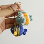 Ocean Animal Crochet Keychain Tropical Fish Bag Charm