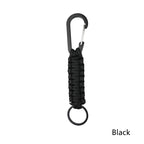 Tactical Paracord Keychain Survival Lanyard with Carabiner Cli