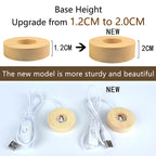 5cm Lilo and Stitch Disney Unique 3D Crystal Ball Lamp LED Luminous Crystal Ball Night Light Glass Birthday Gifts Toy