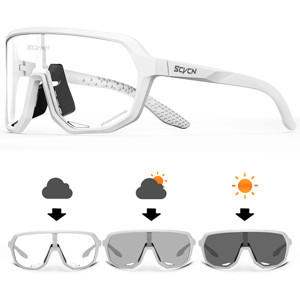 SCVCN UV400 Sports Cycling Sunglasses for Men & Women