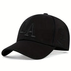 Unisex LA Embroidery Snapback Baseball Cap for Casual Outdoor Style