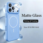 Original Nano Frosted Glass For Magsafe Wireless Charging Phone Case For iPhone 18 17 16 15 14 13 12 11ProMax Air Magnetic Cover