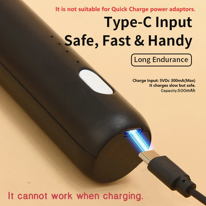 Wireless Electric Milk Frother Type-C Rechargeable Handheld Coffee Whisk Mixer