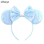 Embroidered Sequin Ears Bow Headband for Women & Girls