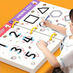 34-Page Reusable Children's Practice Book Set with Erasable Pen - Early Learning of Writing and Drawing Skills, Educational Books for Pen Control Training, Innovative Learning - Perfect Choice for Christmas and Birthday Gifts