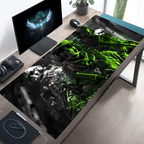 Large Mouse Pad Tactical Soldier Design Non-Slip XXL Desk Pad Gaming Accessories Stitched Edges for Home and Game for FPS Gamer