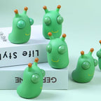 1/3 PCS Novelty Green Worm Squeeze Toys Eye Fidget Sensory Stress Relief Toys for Kids & Adults Birthday Gifts