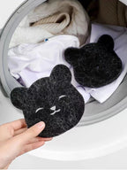 4PCS Bear Shape Laundry Balls Lint Catcher Reusable Pet Hair Remover Cleaning Sponge for Clothes Sofa Cat Dog Home House