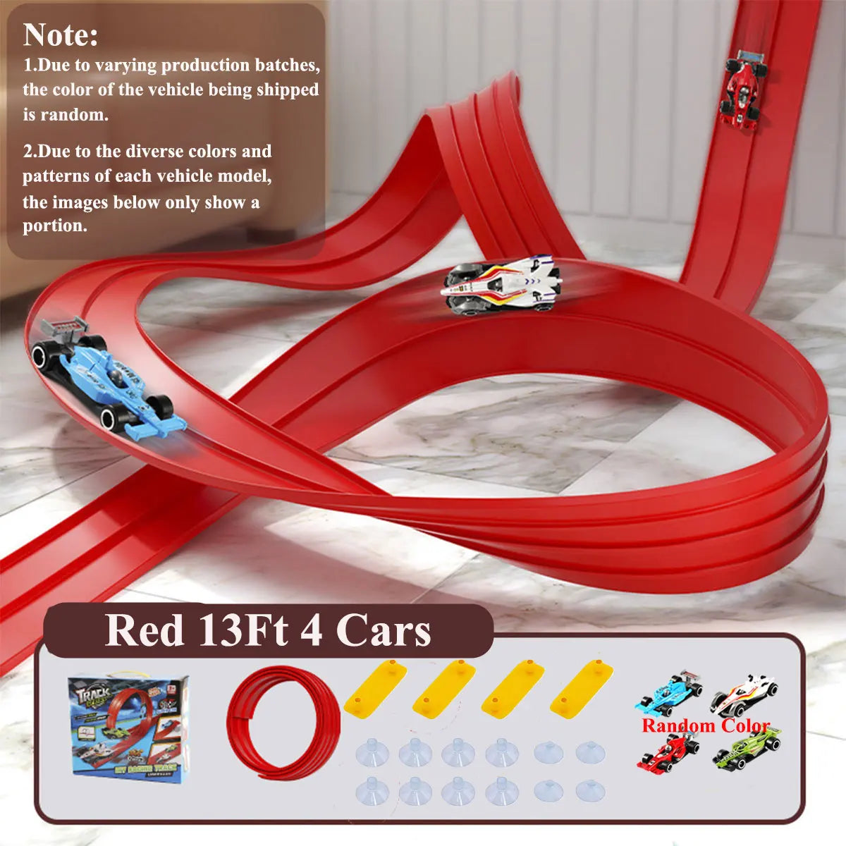 Flexible DIY Race Track Mini Car Playset