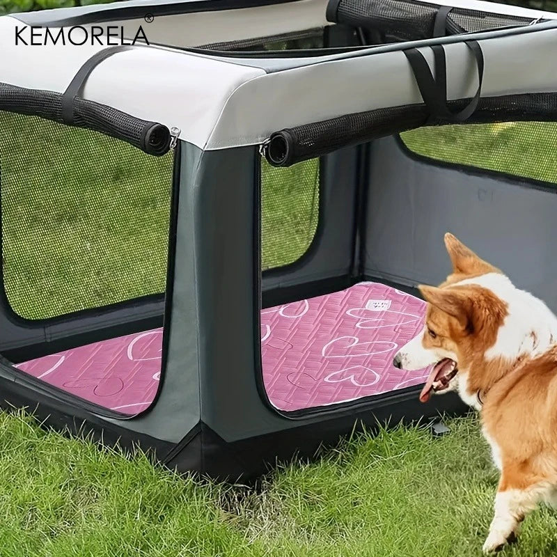2PCS Extra Large Reusable Pet Pee Liner Non-Slip Easy Clean Mat, Machine Washable Polyester for Dogs,Rabbits,Guinea Pigs Hamster