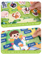 Montessori Busy Book for Kids Interactive Learning Activity Book