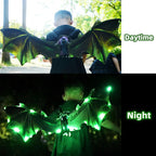 Electric Luminous Dinosaur Elf Wings Kids Toy, Glowing Wing Prop for Boys, Gift for Outdoor Party Festival Cosplay Holiday Decor