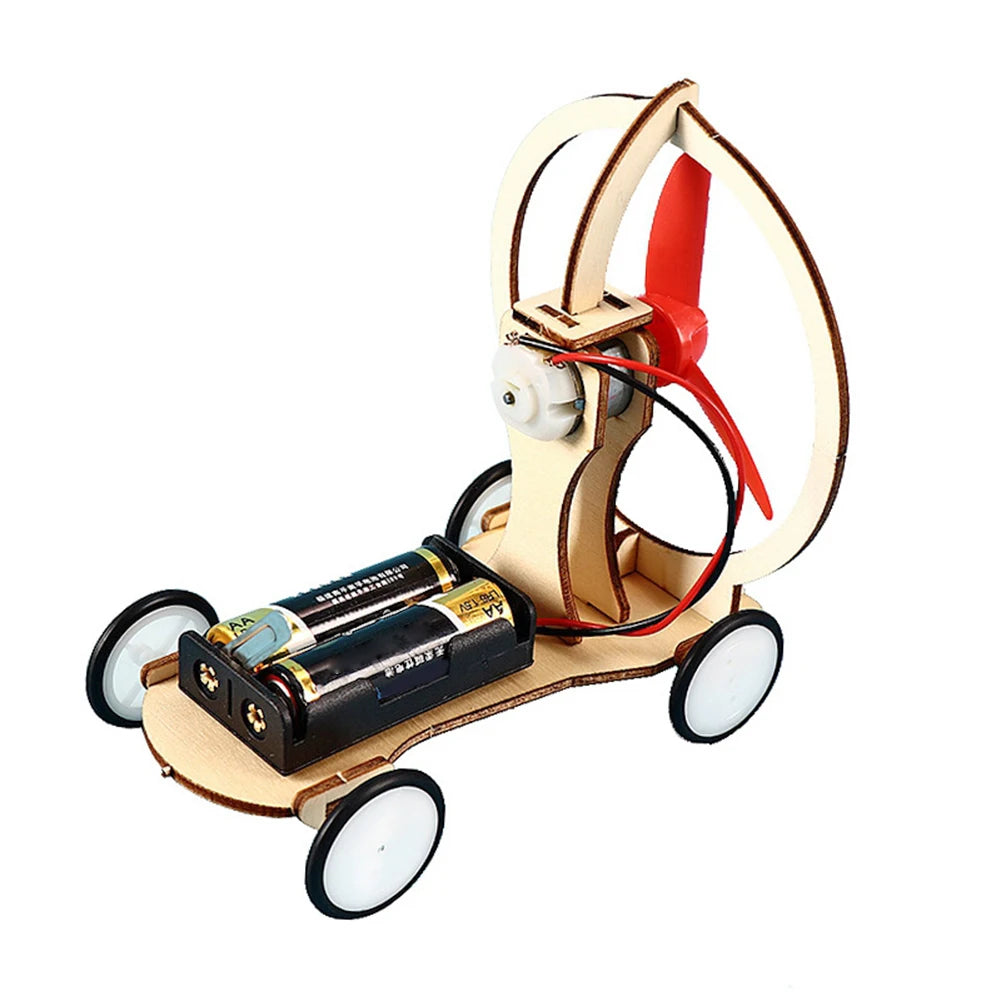 DIY STEM Science 3D Wooden Car & Boat Assembly Kit for Kids