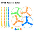 1-5pcs LED Luminous Bamboo Dragonfly Hand Pushing Saucer Toys Kids Outdoor Hand Pushing Saucer Spinning Top Toy Transmit Gifts