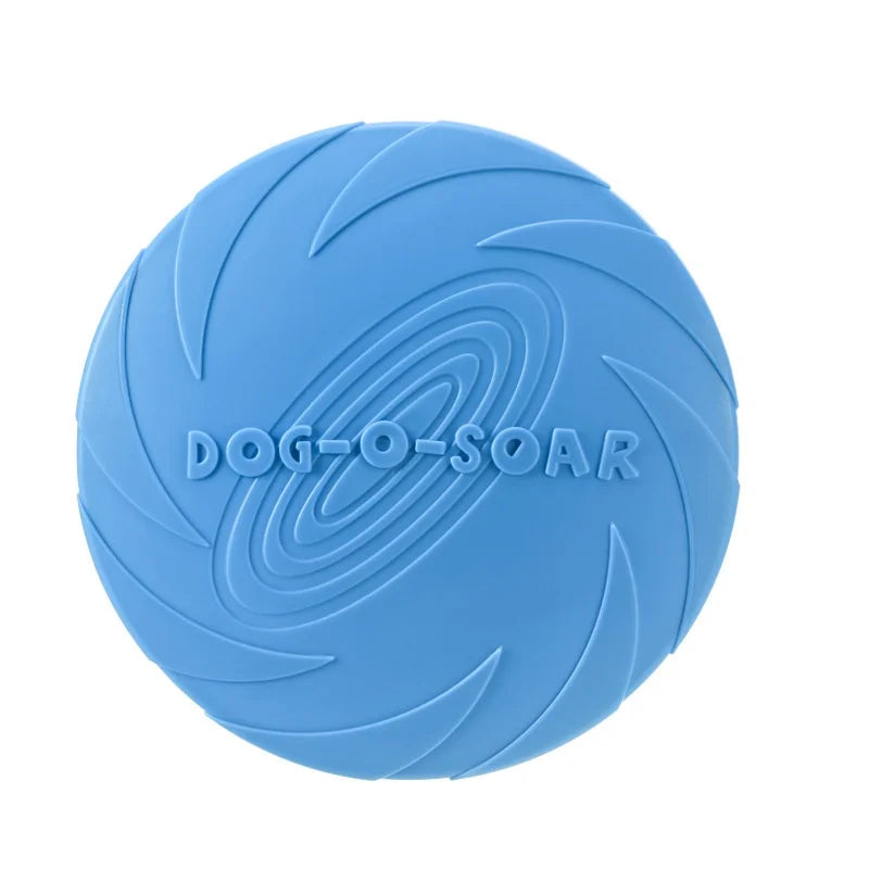 Silicone Flying Disc Dog Toy for Interactive Fetch and Training