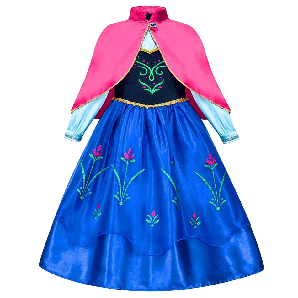Girl Vestidos Costume Kid Dress Halloween Cosplay Children Birthday Carnival Party Dress Up 2-10 Year