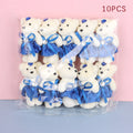 10Pcs Hot 12cm Bear Flower Bouquet Toy Cartoon Doll Teddy Bear Bouquet Graduation Birthday Wedding Gifts Party Decor