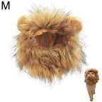 Cat Hairpiece Humorous Lion Mane Headgear for Dogs and Cats Adjustable Costume Accessories for Fun Dress-up and Play