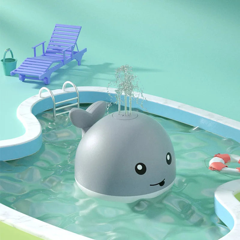 Waterproof Baby Bath Toys Whale Automatic Bathroom Toy Sprinkler Glowing LED Light toy,kids Infant Swim Pool Bathroom Toys Gifts