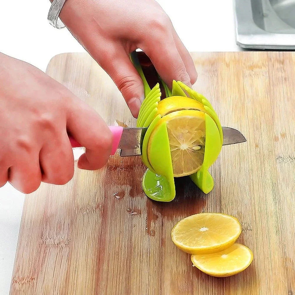 Stainless Steel Fruit Slicer Clip for Tomato, Onion and Citrus