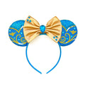 Frozen Elsa Mickey Mouse Ear Headband Sparkling Purple Bow Hair Hoops for Party Valentine Day Gift Holiday Hair Accessories