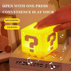 LED Question Mark Brick Night Light With Music USB Charging Desk Lamp Light Birthday X-mas Gifts Creativity Interesting Friend