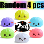 Simulation Dumplin Toy Night Light Soft Dumplings Soft Cute Steamer Birthday Gift Prank Props Colorful Dumping Toy Squishy Gifts