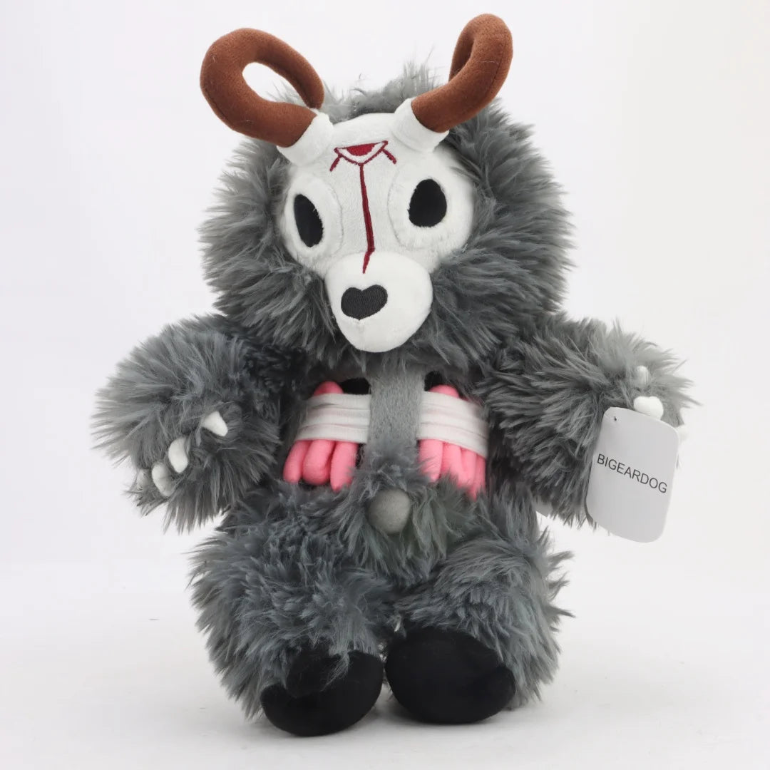 BIGEARDOG Kawaii Cartoon Wendigo Zombie Deer Head Plush Toy Stuffed Wendigo Toy Birthday Halloween Creative Gifts Room Decor