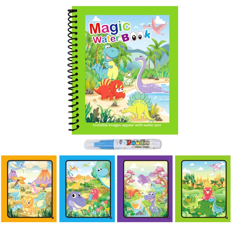 Magic Water Drawing Book – Reusable Mess-Free Painting Toy